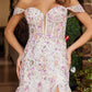 Full Flower Sequind and Beaded Prom Dress