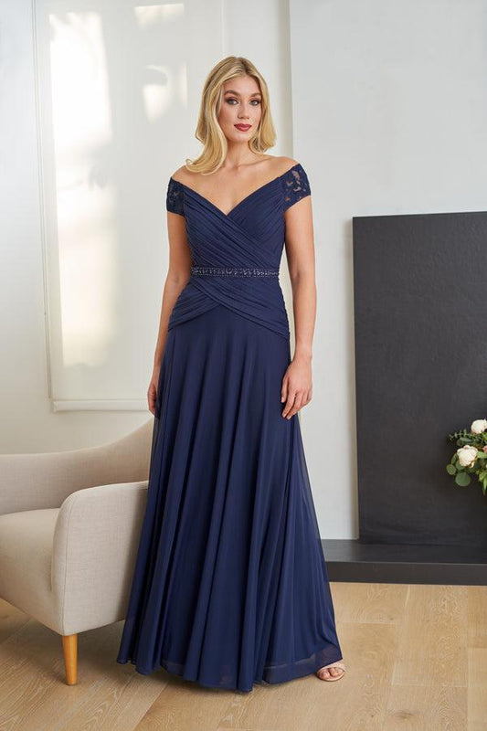 Heavenly Stretch Illusion A-line Gown -K258064-999 FORMAL - MOB-FORMAL SOCIETY