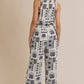ABSTRACT PRINT JUMPSUIT