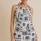 ABSTRACT PRINT JUMPSUIT