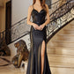 V Neckline Prom Dress with Corset Back