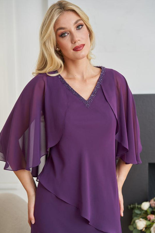 Lovely Tiffany Chiffon A-line Gown - K258066-999 FORMAL - MOB-FORMAL SOCIETY