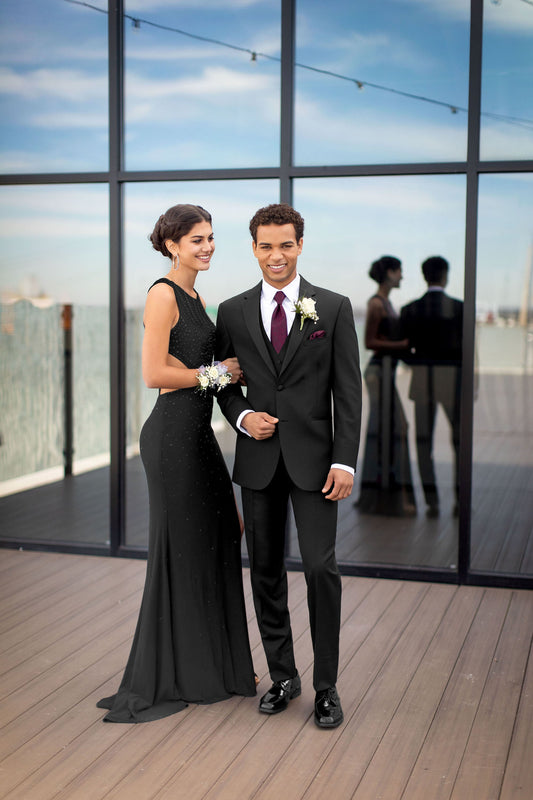 Michael Kors Black Performance Tuxedo Coat-JFW-DISTRICT 1