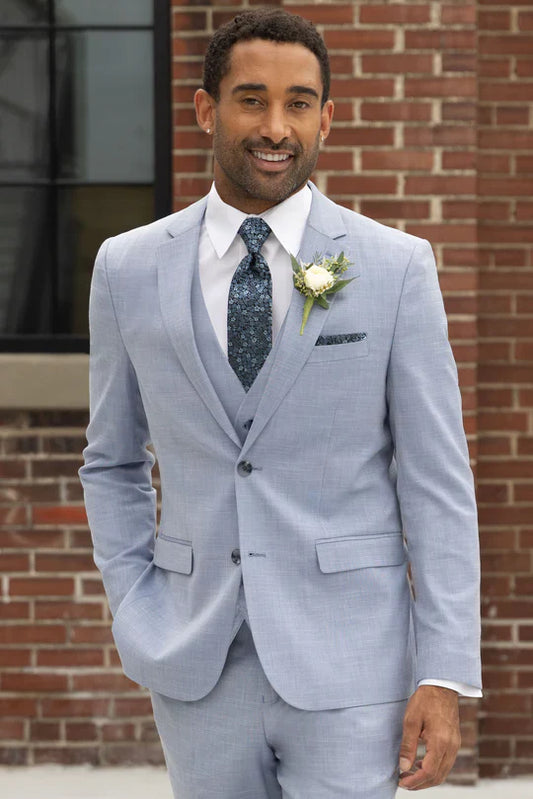 Oxford Blue Slim Fit Suit Coat-JFW-DISTRICT 1