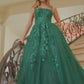 Ball Gown Prom Dress with Spaghetti Straps