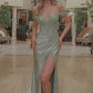 Prom Dres with Plunging Beaded Bodice