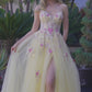 Fit and Flare Long Tulle Prom Dress