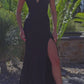 Fitted Prom Dress with Halter Neckline