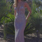 Long Strapless Full Sequin Prom Dress