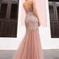 Mermaid Prom Dress with Sheer Mermaid Skirt