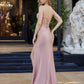 Strapless Shiny Stretch Satin Prom Dress