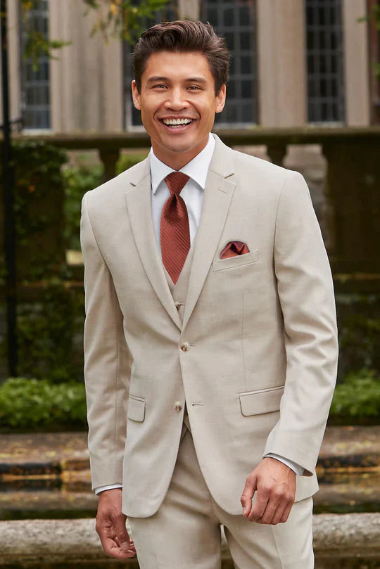 Tan Slim Fit Suit Coat-JFW-DISTRICT 1