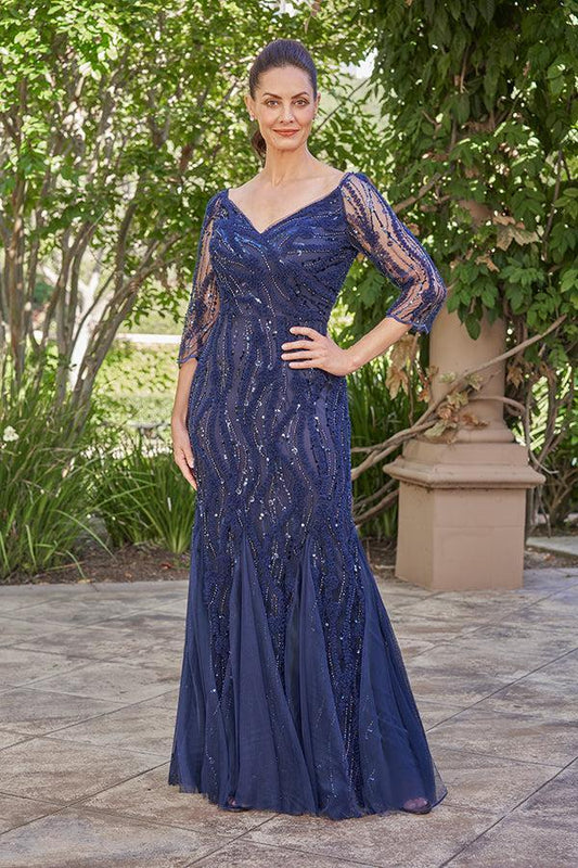 Captivating Embroidery Lace and Netting Fit & Flare Gown - K258022-999 FORMAL - MOB-FORMAL SOCIETY