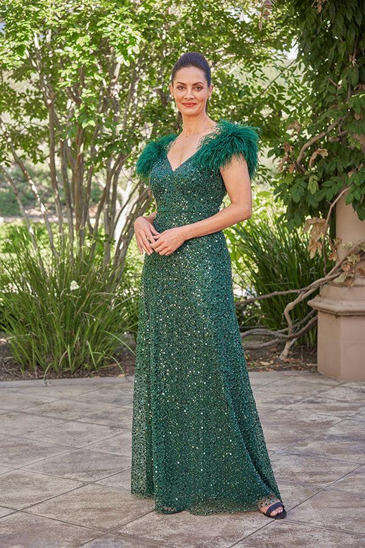 Ultra Glam Barbara Sequin A-line Gown - K258024-999 FORMAL - MOB-FORMAL SOCIETY